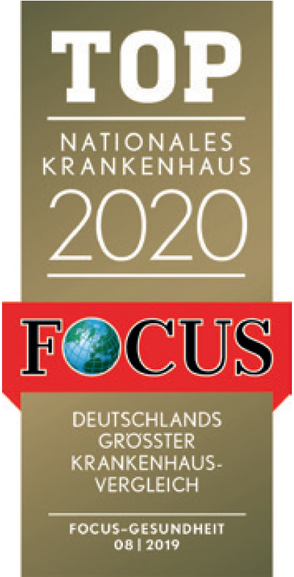 TOP Nationales Krankenhaus FOCUS Deutschlands größter Krankenhausvergleich Focus-Gesundheit 08/2019